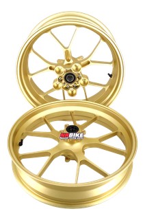 PAIRE DE ROUES ALU FORGEES DOREES APRILIA RSV4 FACTORY 2021›2025