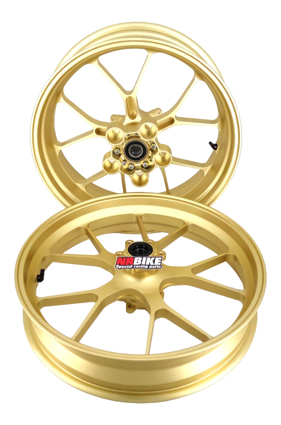 PAIRE DE ROUES ALU FORGEES DOREES APRILIA RSV4 FACTORY 2021›2025