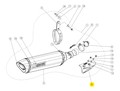 FLASQUE DE PROTECTION CARBONE AKRAPOVIC (P-HSY7R5)