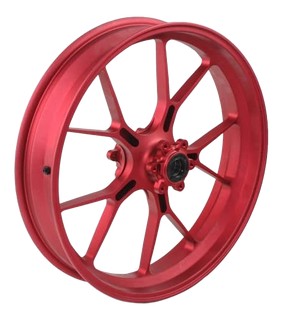 Roue avant alu forgée rouge Aprilia RSV4 2015›2024 (2B011682)