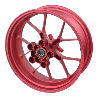 Roue arrière alu forgée rouge Aprilia RSV4 2015›2022