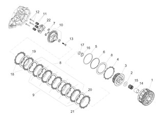 KIT DISQUES D'EMBRAYAGE GARNIS + LISSES OEM APRILIA RS 660 / TUONO 660