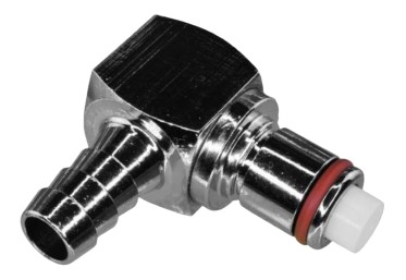 Raccord essence rapide coudé 90° inox pour durites Ø 8 mm