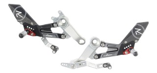 Commandes reculées réglables/repliables LIGHTECH Racing sélection standard et inversée - Aprilia RS660/Tuono 660