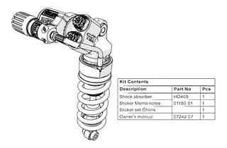 AMORTISSEUR ARRIÈRE OHLINS TTX-GP CBR 600 RR 07›22 (HO469)