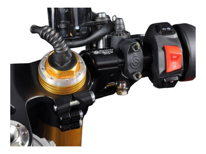 PAIRE DE DEMI-GUIDON BONAMICI REHAUSSES APRILIA RSV4 2021-2026 (SM51A)