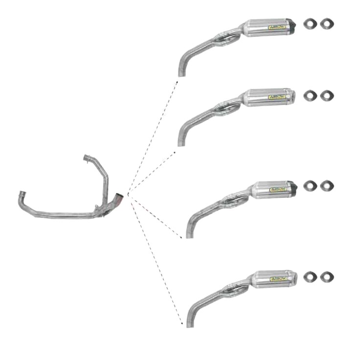 Ligne Racing et silencieux Arrow Street Thunder Ducati Hypermotard 796