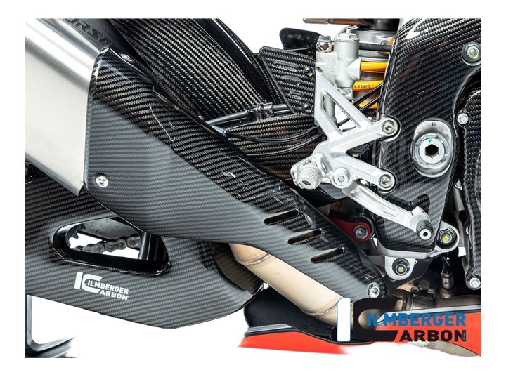 PROTECTION SILENCIEUX EN CARBONE BRILLANT ILMBERGER APRILIA RSV4 21-25