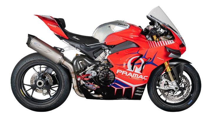 Demi ligne Spark latéral Inox avec Silencieux Force Evo Titane PANIGALE V4 18-24 (GDU8840T)