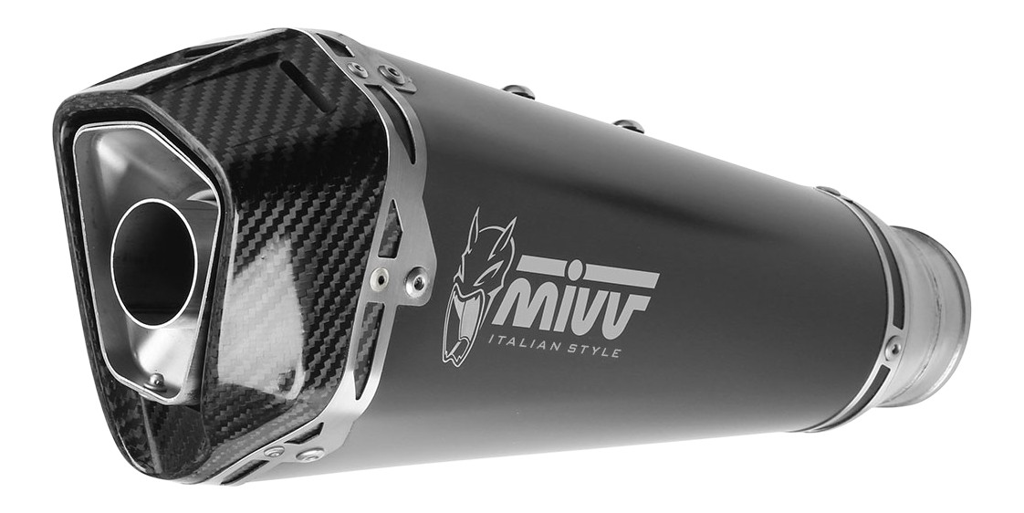 Silencieux MIVV DELTA RACE Inox noir pour KAWASAKI Z900 / Z900 A2