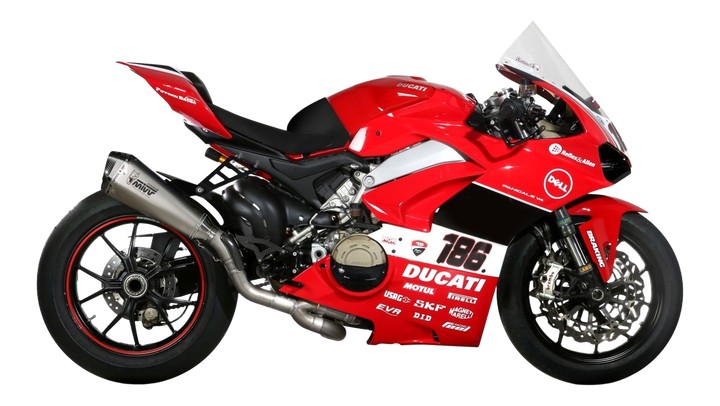 Ligne MIVV titane DELTA RACE EVO pour DUCATI PANIGALE V4 2018›2023 (R.DU.0003.SDRT)
