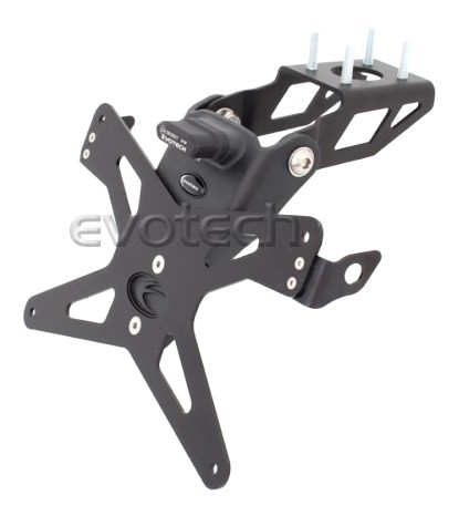 Support de plaque Evotech pour R6 09›19 - photo non contractuelle