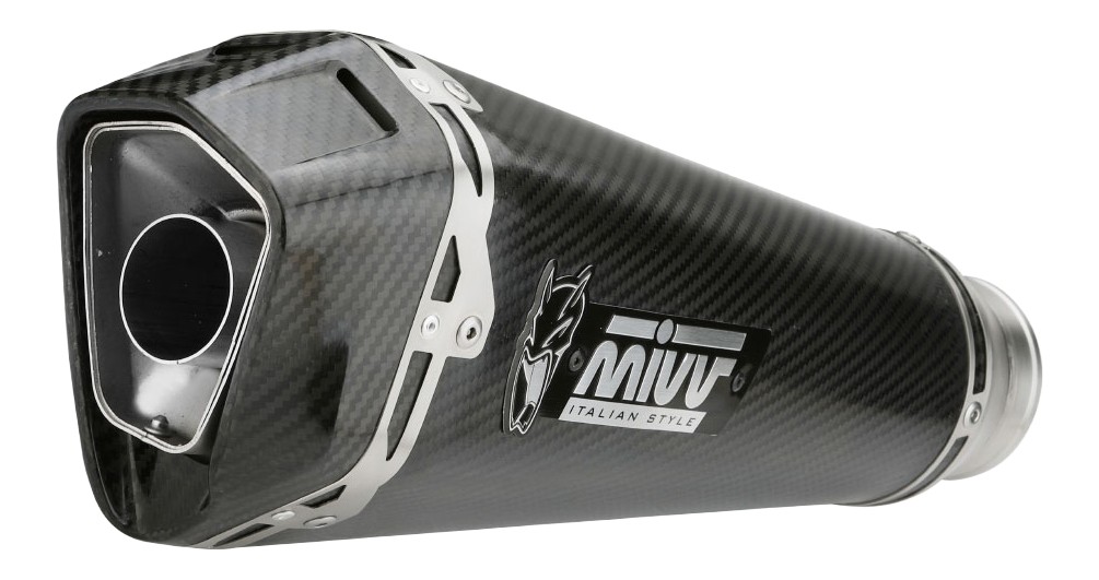 Silencieux MIVV DELTA RACE Inox noir pour HONDA CB 750 HORNET (H.085.LDRC)