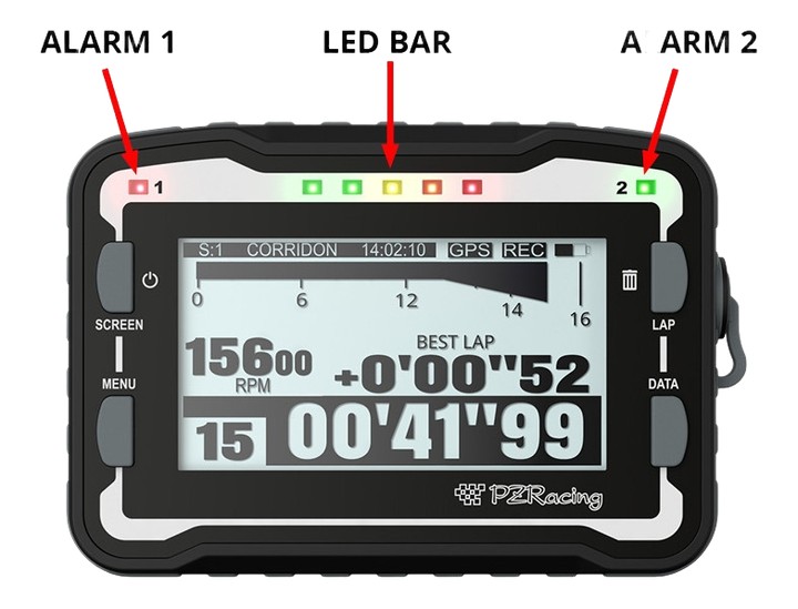 Chronomètre moto GPS PZ Racing Start plus