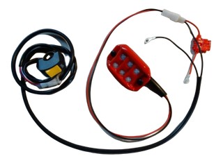 Feu arrière pluie 6 leds + interrupteur