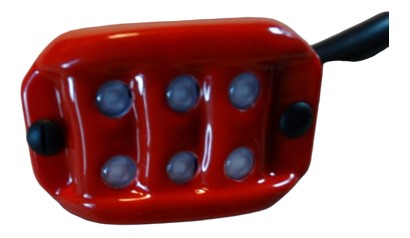 Feu arrière pluie 6 leds + interrupteur
