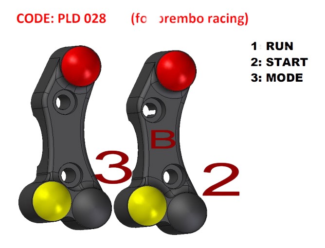 COMMODO RACING DROIT JETPRIME BMW S1000RR 09-14 (PLD028)