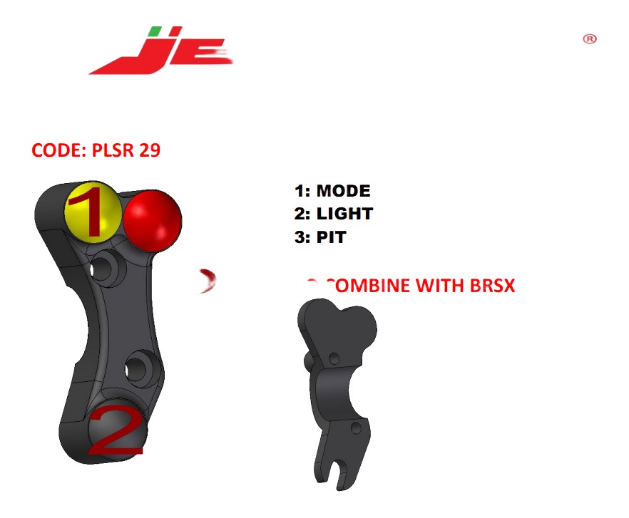 COMMODO RACING GAUCHE JETPRIME SUZUKI 1000 GSXR 2009-2016 (PLSR029 BSRX)